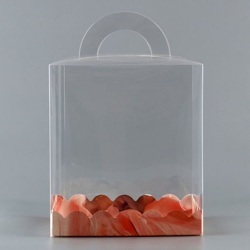 Цена за 5 шт. Коробка кондитерская, сундук, упаковка, «Цветов сияние», 16×16×18 см