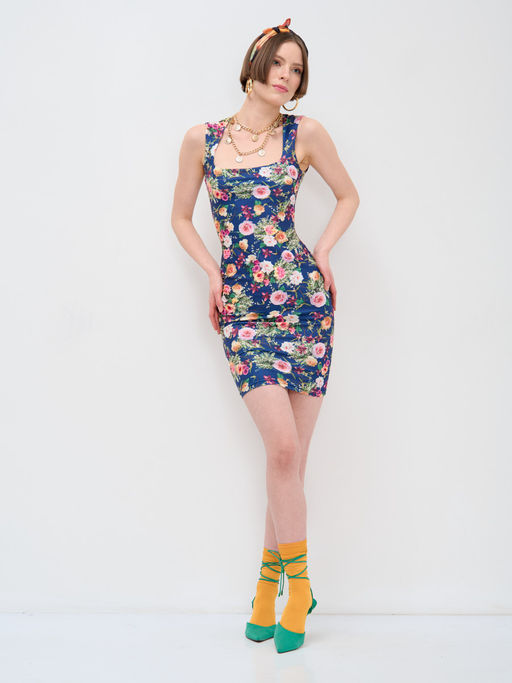 Платье с вырезом каре OD-634-2