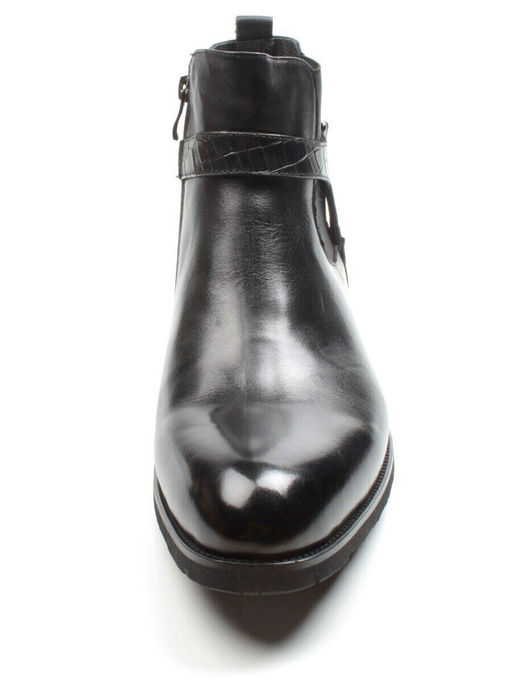 01-H9003-B82-SW3 BLACK Ботинки демисезонные мужские (натуральная кожа)