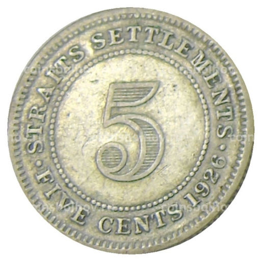 5 центов 1926 года Стрейтс Сетлментс