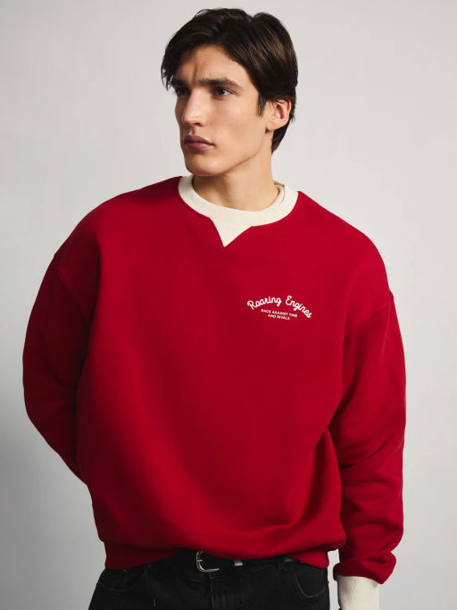 Толстовка с контрастным воротником / Zarina  фото 3