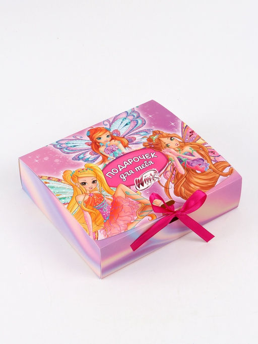 Цена за 2 шт. Коробка подарочная «Подарочек», 20 х 18 х 5 см