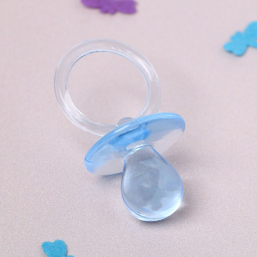 Набор для украшения Пустышка, 6 см, набор 3 шт., цвет голубой - Страна карнавалия фото 2