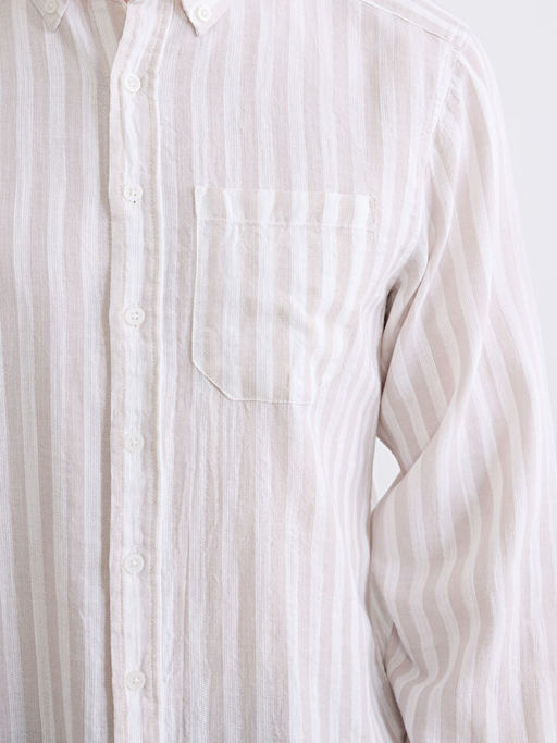 Regular Fit ?izgili Arm?rl? Erkek G?mlek