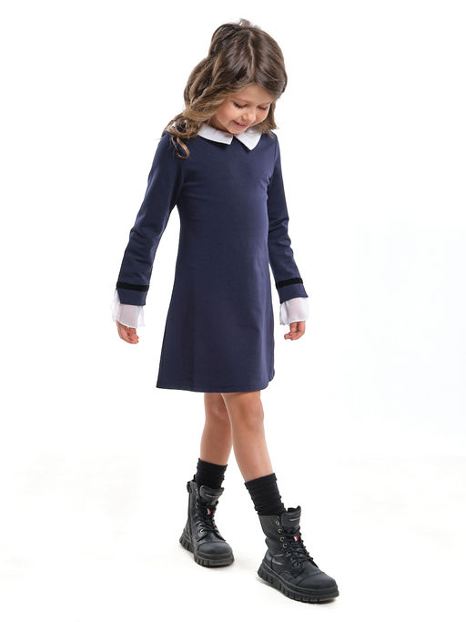 Платье из футера UD 6818 синий - Mini maxi фото 6