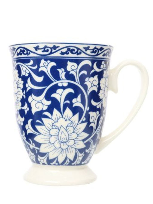 Кружка 300 мл на ножке Орнамент Гжель / HS526 /уп 12/72/ - Галеонтрейд фото 2