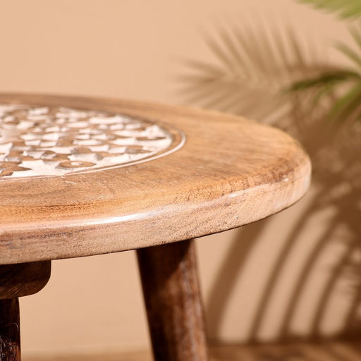 Столик кофейный, 45×45×50 см, манговое дерево