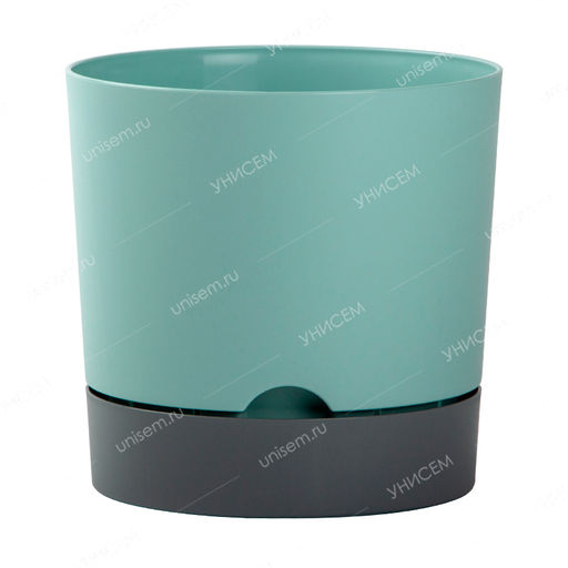 Горшок Гранд 3л D17 мята с поддоном (уп.9) - 5пласт фото 3