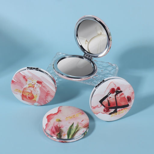 Зеркало складное BEAUTY, с увеличением х2, d=7 см, рисунок МИКС - Qf фото 2