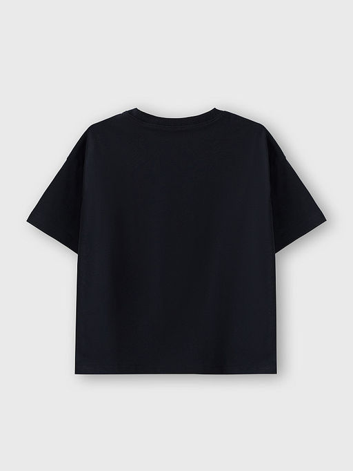 Футболка для девочек черная прямого кроя - Mark formelle фото 6