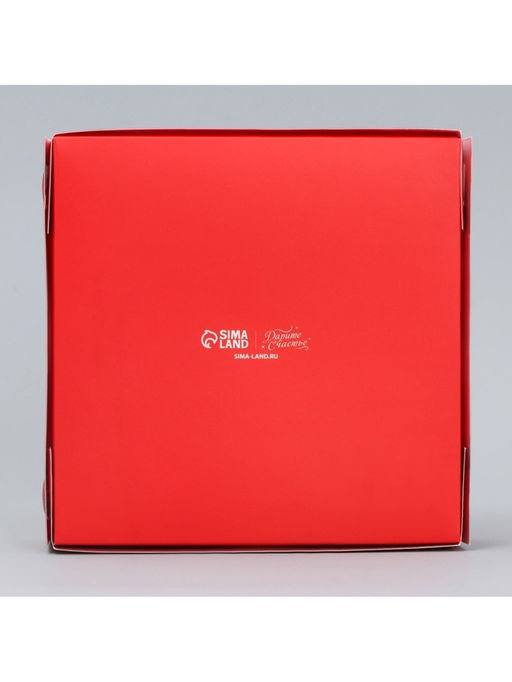 Цена за 5 шт. Коробка для конфет, кондитерская упаковка, 9 ячеек, «Любовь», 14.7×14.7×3.5 см