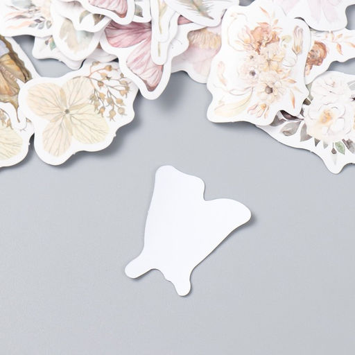 Наклейки для творчества Цветы и бабочки набор 46 шт 4,4х4,4х1,1 см - Simaland фото 3