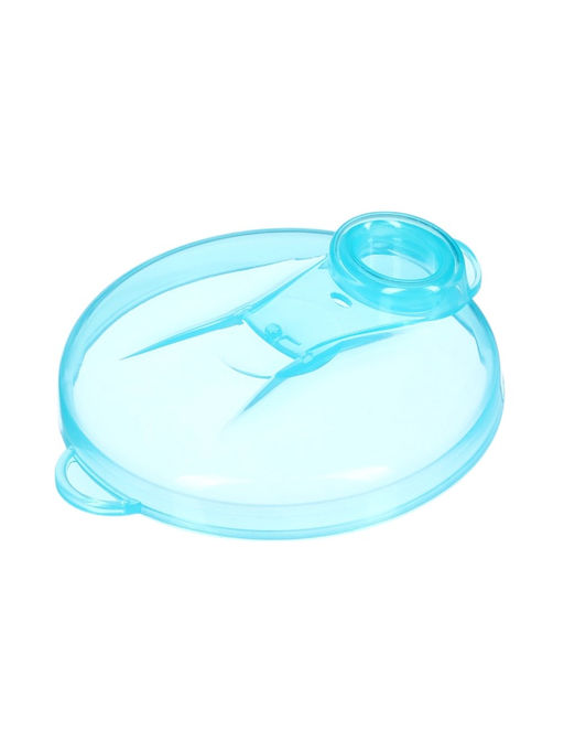 Контейнер для хранения детского питания, 3 секции по 75 мл., 9.5×8.5 см, 225 мл., голубой