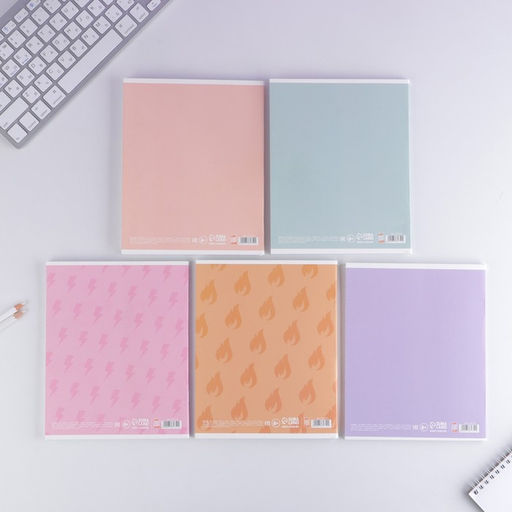 Тетрадь А5, 48 л на скрепке МИКС Шрифтовые для девчонок, обложка мелованный картон 230 гр., внутренний блок №1 в клетку 80 гр., белизна 96% - Artfox study фото 24