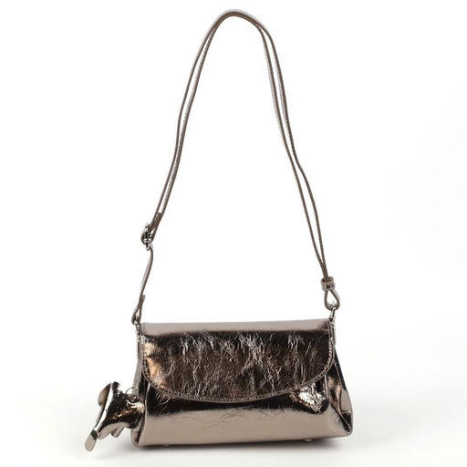 Женская кожаная сумка бочонок через плечо 0025-10 - Cidirro фото 2