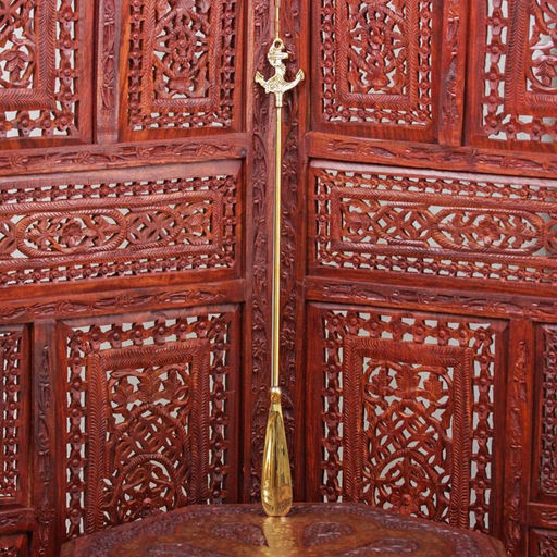 Ложка для обуви Якорь с канатом, 52?5.5?1 см, латунь