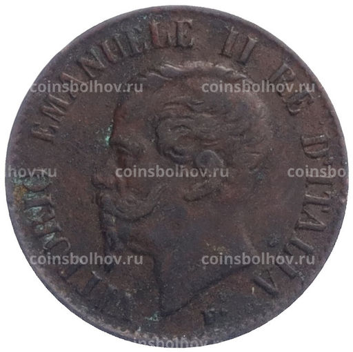 Монета 1 чентезимо 1867 года М Италия