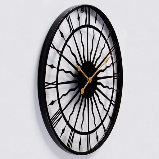 Часы настенные интерьерные «Солнце», серия: Лофт, металл, бесшумные, плавный ход, d=59 см, от батарейки 1хАА