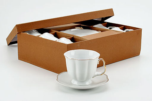 3148 Чайный набор 12пр белый в под.уп LR (х8)