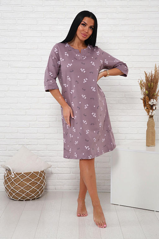 Сорочка теплая, футер с начесом (01035) - Плиона фото 27