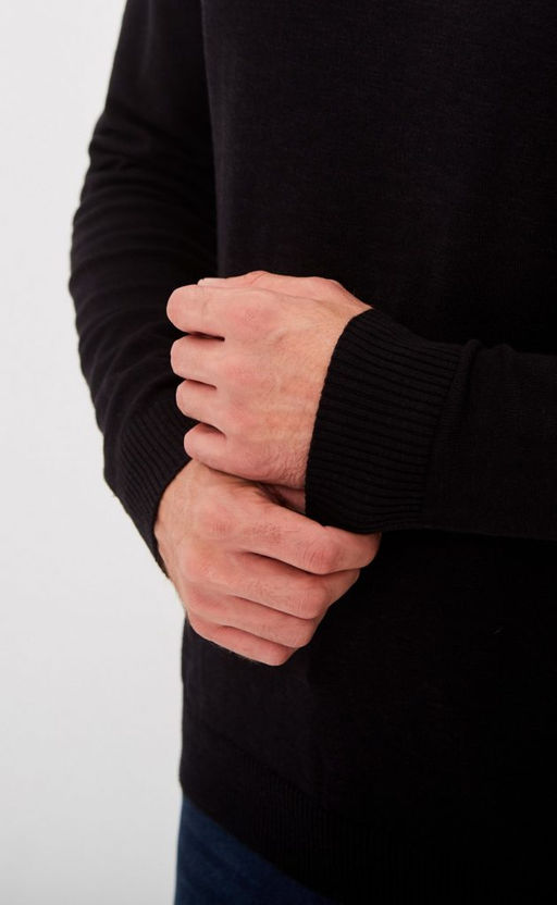 Водолазка мужская F021-15608 черная - Fine joyce фото 7