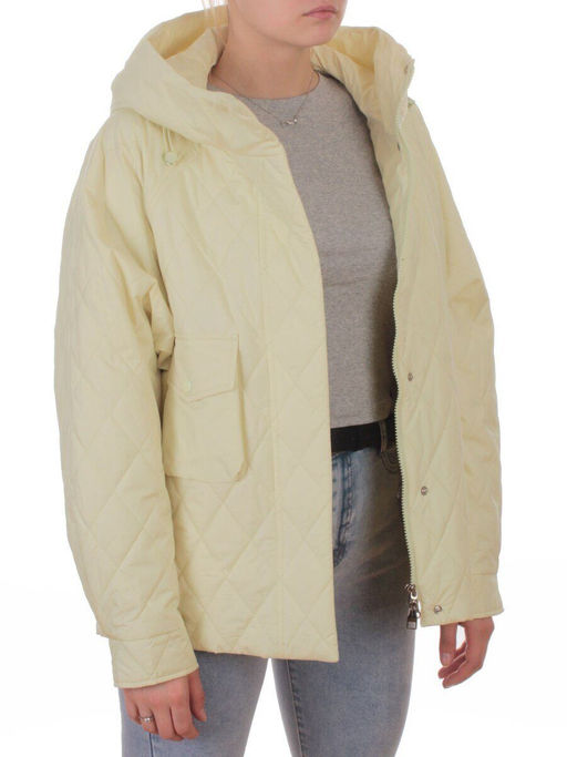 9606 YELLOW Куртка стеганная демисезонная женская (100 гр. холлофайбер) - Fashion фото 8