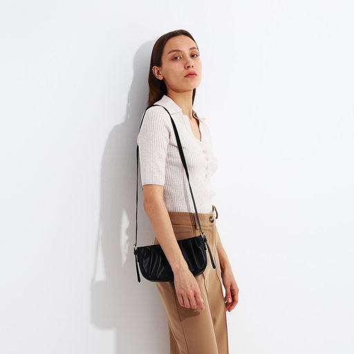 Сумка кросс-боди на молнии, цвет чёрный - Simaland фото 7