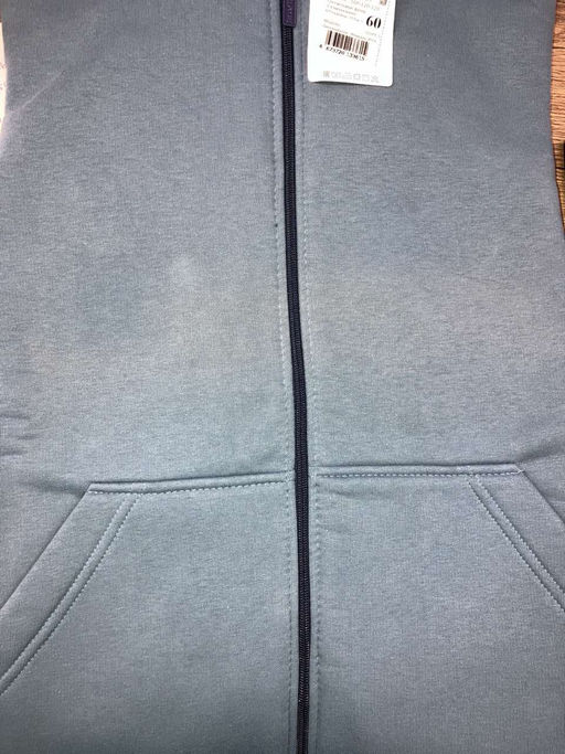 Толстовка женская футер начес 3-х нитка "РОКСАНА" ИНДИГО с ДЕФЕКТОМ