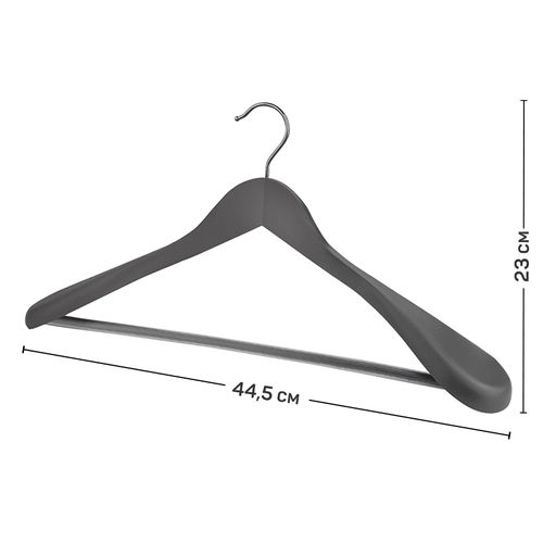 Набор вешалок дерев., 2 шт., с расшир. плеч., 44.5*23*5.8 см, JAPANESE WHITE, шт - Valiant фото 16