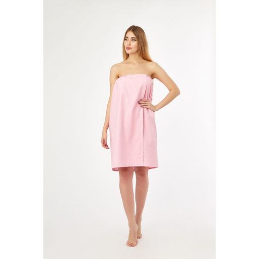 Полотенце для бани Экономь и Я (парео женское), 80х144 см, цвет розовый  фото 2