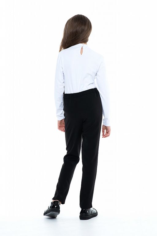 Белая школьная блуза Mooriposh, модель 0630 фото 3