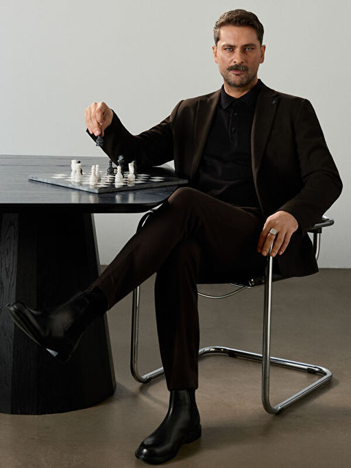 Standart Kal?p Erkek Blazer Ceket