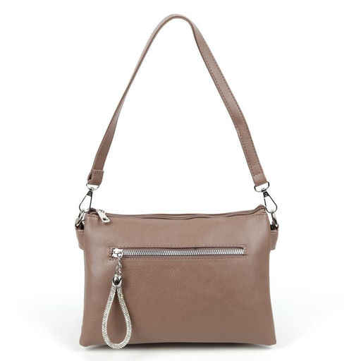 Женская сумка через плечо из эко кожи с пятью отделениями 95350 Хаки - Cidirro фото 2