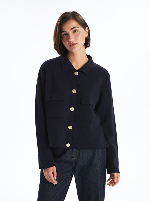 G?mlek Yaka Kad?n Triko H?rka