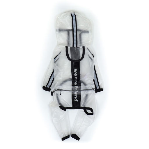 Дождевик-комбинезон для собак, р-р L (ДС 34, ОГ 45, ОШ 36,5 см, вес 8-11 кг), прозрачный - Simaland фото 11