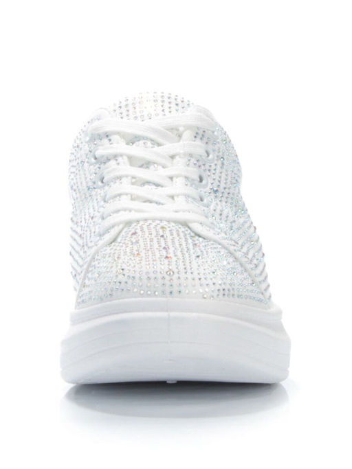 05-6739-1 WHITE Кроссовки женские (искусственные материалы) - No name фото 10