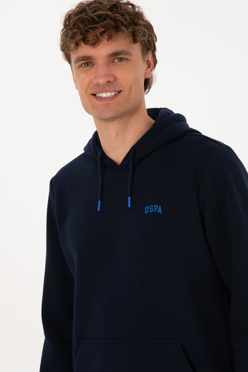 Erkek Regular Fit Kap__onlu _ardonlu Lacivert Basic Sweatshirt - U.s. polo assn фото 2