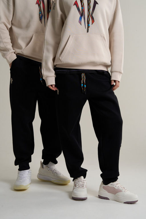 Брюки трикотажные Черный KAI Knit Track Pants - Anta фото 2