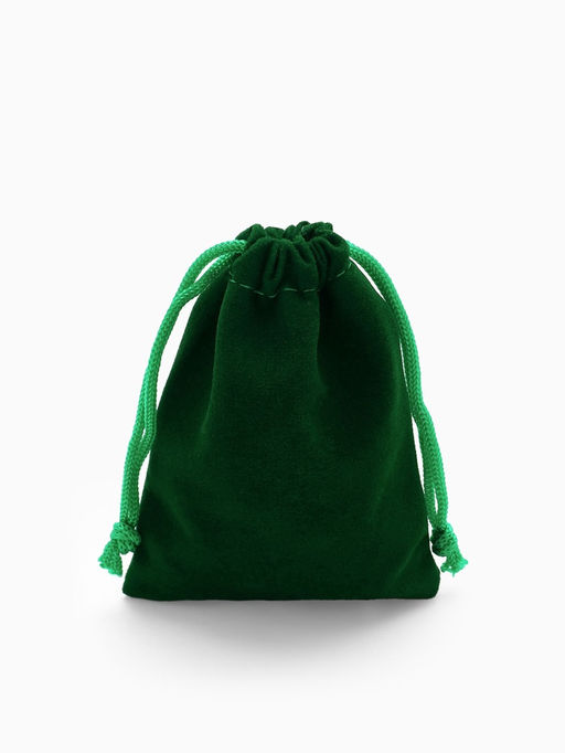 Набор мешочков подарочных, бархатные, 50 шт. 7×9 см (±1 см), зелёный