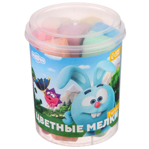 Набор цветных мелков Смешарики , 7 цветов  фото 6