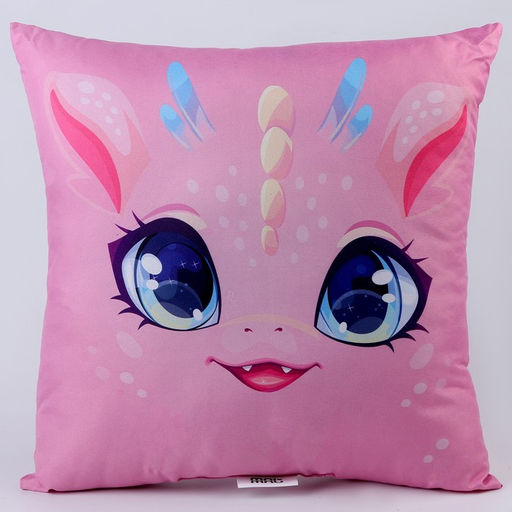 Подушка квадратная Дракоша, розовый - Mni mnu фото 3