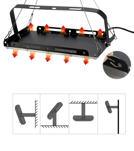Светильник стационарный с подвесной системой, 200Вт. / OH.200WP / уп 30/фитолампа - Галеонтрейд фото 3