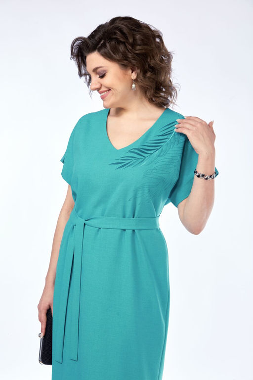 Платье BAGIRA ANTA 1031 бирюза  фото 2