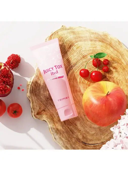 Trimay*Juicy Tox Red Cleansing Foam* Очищающая пенка на основе красного комплекса  фото 4