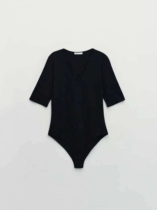 Боди из хлопка с треугольным вырезом / Zarina