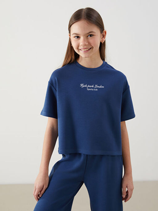 Bisiklet Yaka Soft Touch K?z ?ocuk Ti??rt ve E?ofman Alt?