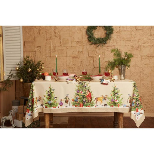 Скатерть новогодняя «Этель» Noble Christmas, 150×180±2 см с ГМВО, 100% хлопок, саржа 190 г/м²