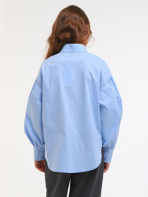 Рубашка для девочек - Синий мир фото 7