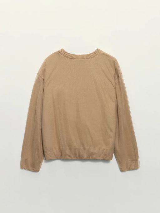 Двухслойный джемпер с хлопком в составе / Zarina фото 9