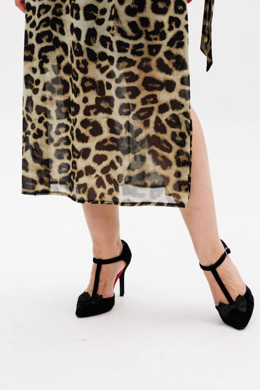 Платье ANELLI 1463 кедровый леопард  фото 3